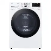 LG RT18VT, Freistehend, Frontlader, Wärmepumpe, Weiß, Tasten, Drehregler, Berührung, Links
