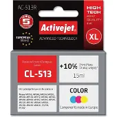 ActiveJet AC-513R Tintenpatrone (Ersatz für Canon CL-513; Prämie; 15ml; farbe), Hohe (XL-) Ausbeute, Cyan, Magenta, Gelb, Tinte auf Farbstoffbasis, 15 ml, 1 Stück(e), Einzelpackung