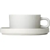 Blomus Teetasse und Undertasse Pilar Moonbeam (2er Set)