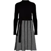 Apricot Minikleid "Minikleid" 2 tlg. mit Rock mit Chevron Muster