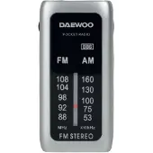Daewoo DW1129, Tragbar, Analog, AM, FM, 88 - 108 MHz, 530 - 1600 kHz, 3,5 mm