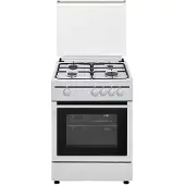 Vitrokitchen CB55BB, Freistehender Herd, Weiß, Drehregler, Vorderseite, Gaskochfeld, 4 Zone(n)