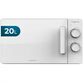 Cecotec Proclean 3020 Flatbed, Arbeitsplatte, Grill-Mikrowelle, 20 l, 700 W, Drehregler, Weiß