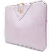 GUESS Sleeve GUCS14ZPGSTEGU 14" fioletowy/purple Triangle 4G