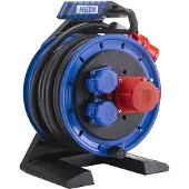 Hedi Vollkunststoff-Drehstromkabeltrommel Generation 7 Companion Ø 25 cm H07RN-F 5G2,5 mm² schwarz
