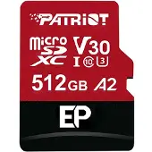 Patriot Memory EP A2 Speicherkarte 512 GB MicroSDXC V30 U3 Klasse 10 (PEF512GEP32MCX)