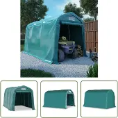 The Living Store Garagenzelt PVC 2,4x3,6 m Grün