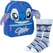 Cerda Stitch Stitch Design-set Mit Kleinem Schulrucksack Und Gestreiften Socken