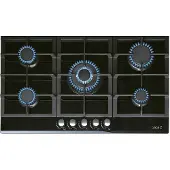 CATA LCI 9041 BK, Schwarz, Integriert, 87 cm, Gaskochfeld, Glas, 5 Zone(n)