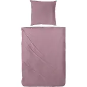 VARIO Bettwäsche Satin uni marsala, 135 x 200 cm