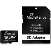 MediaRange MR946, 256 GB, MicroSDXC, Klasse 10, UHS-I, 80 MB/s, 10 MB/s