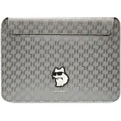 Karl Lagerfeld Sleeve KLCS14SAKHPCG 14" srebrny/silver Saffiano Monogram Choupette