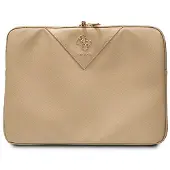 GUESS Sleeve GUCS14ZPGSTEGD 14" złoty/light gold Triangle 4G