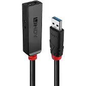 Lindy 43402, USB 3.2 Gen 1 (3.1 Gen 1) Type-C, USB 3.2 Gen 1 (3.1 Gen 1) Type-C, 5000 Mbit/s, Schwarz, Acrylnitril-Butadien-Styrol (ABS), Rundkabel