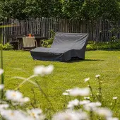 SCALANT Waldsofa Classic mit Auflage, Kissen und Schutzhülle, Thermokiefer, Wellenliege