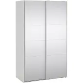 Ebuy24 Catania Schiebetürenschrank 2 Türen mit Spiegel 120x200cm weiß.