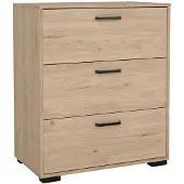 Ebuy24 Sofia Kommode 3 Schubladen Eiche Nachbildung.