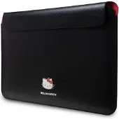 Hello Kitty Sleeve HKCS14PGHDLMK 14" czarny/black PU Metal Logo