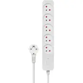 Savio Steckdosenleiste 5 Steckdosen 3m weiß LZ-09 5 Steckdose(n) Typ F