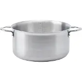 De Buyer Kochtopf - Edelstahl Topf Alchimy - 3-lagig, 1.3L, Induktionsgeeignet, Französische Herstellung