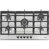 CATA LGI 9041 X, Silber, Integriert, 68 cm, Gaskochfeld, Aluminium, 5 Zone(n)