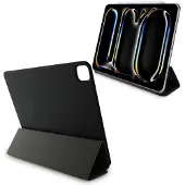 Karl Lagerfeld Saffiano Magnetic Karl & Choupette iPad Pro 13 2024 Book Cover Case - Black