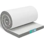 Aktiv shop GmbH ELONEO Viscoelastischer Matratzen Topper 100x190cm, Matratzentopper mit Memory Foam Effekt, 5 cm Höhe, Matratzenauflage für Bett und Boxspringbett