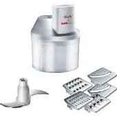 Bamix SliceSy elektrische Reibe/Spiralisierer Grau, Transparent