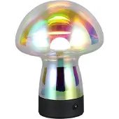 RL LIVE YOUR LIGHT Tischlampe Dooley wiederaufladbar mit farbigem Glas