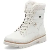 Remonte Damen Leder Stiefelette mit Warmfutter, Weite G & Reißverschluss D0C77, Größe:39 EU, Farbe:Weiß