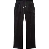 Juicy Couture Tina Velour Track Pant With Diamante Branding SCHWARZ M