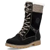 Remonte Schnür-,Zug-u.Schnallenstiefel in schwarz, Gr. 40