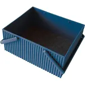 Hachiman Aufbewahrungsbox Omnioffre L, Kunststoff, Polyester, Navy Blau, 239697