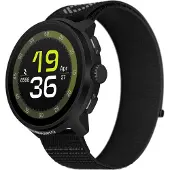 Suunto Run All Black 45mm SS051109000 Leichte Sportuhr für Läufer Edelstahlgehäuse, Nylon-Textil Armband