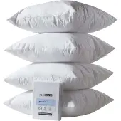 Homescapes KISSENSCHONER wasserdicht 80/80 cm, 4er-Set mit Reißverschluss