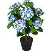 Homescapes KUNSTBLUME Hortensien blau, 70 cm