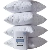 Homescapes KISSENSCHONER Frottee wasserdicht 65/65 cm, 4er-Set mit Reißverschluss