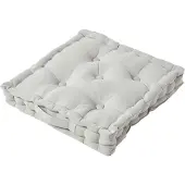 Homescapes SITZKISSEN grau 40/40/8 cm – Bodenkissen unifarben