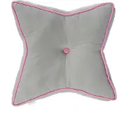 Homescapes BODENKISSEN Stern, grau-rosa 70/48/7 cm