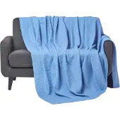 Homescapes BIO-WOHNDECKE Waffelpiqué 180/230 cm