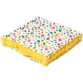 Homescapes SITZKISSEN Punkte bunt 40/40/8 cm