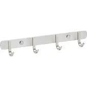 Sotech Kleiderhaken Samu, 127886, aus Edelstahl, 30cm, silber, Hakenleiste mit 4 Haken