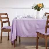 Homescapes TISCHDECKE flieder 137/137 cm, 100% Baumwolle