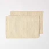 Homescapes TISCHSET creme im 2er-Set 33/50 cm, 100% Baumwolle