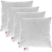 Homescapes FÜLLKISSEN 4er-Set – 50/50 cm, Gänsefedern & Daunen