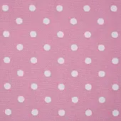 Homescapes BAUMWOLLSTOFF Meterware Punkte rosa, 150 cm