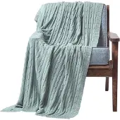 Homescapes STRICKDECKE 130/170 cm, Baumwolle mit Zopfmuster