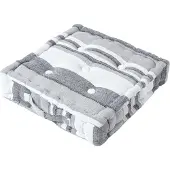 Homescapes SITZKISSEN Morocco grau-weiß gestreift 40/40/8 cm