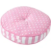 Homescapes BODENKISSEN rosa, Punkte & Streifen ? 43/7 cm