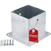 Sotech Pfostenträger Bodenanker Zum Aufschrauben Vierkant 140 x 140 mm Feuerverzinkt